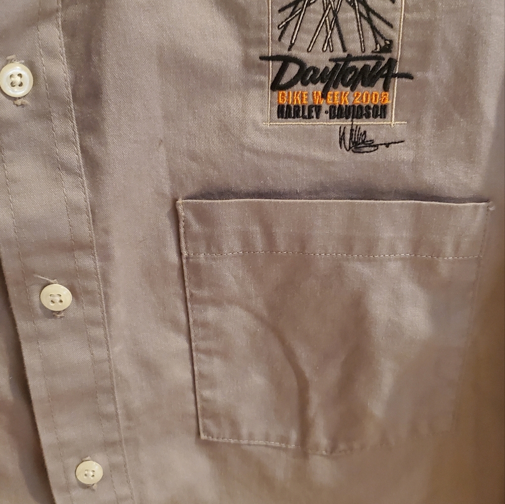 WILLIE G DAYTONA BIKEWEEK HARLEY-DAVIDSON buttondown shirt Small